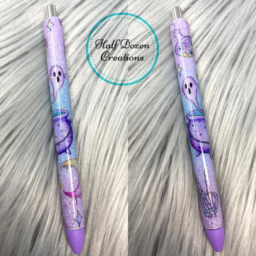 Pastel Goth Glitter Pens