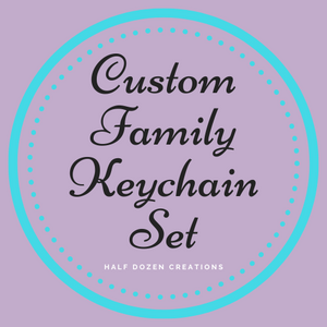 Custom Family Keychain Set