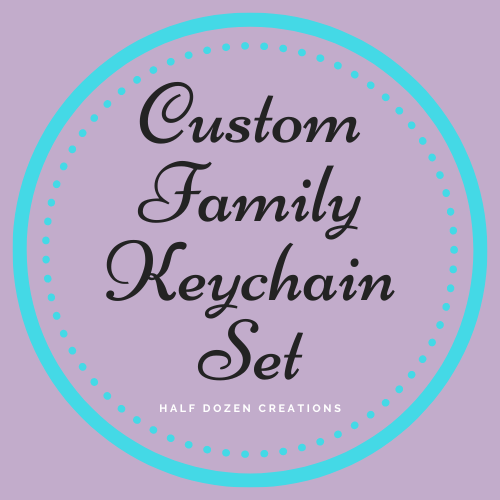 Custom Family Keychain Set