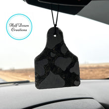 Load image into Gallery viewer, Black &amp; White Cow Print Cow Tag