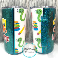 Load image into Gallery viewer, Dream Create Inspire Glitter Tumbler