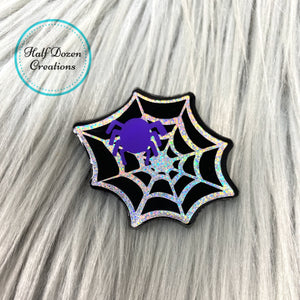 Halloween Spiderweb Badge Reel