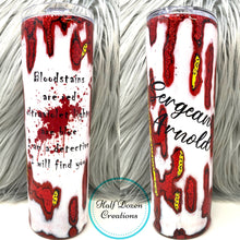 Load image into Gallery viewer, Crime Scene Geode Glitter Tumbler