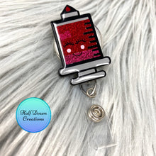 Load image into Gallery viewer, Syringe Glitter Badge Reel