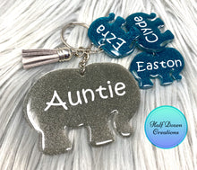 Load image into Gallery viewer, Mama Elephant Keychain Set