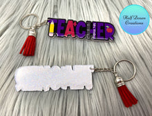 Load image into Gallery viewer, Teacher Word Keychain