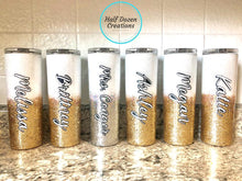 Load image into Gallery viewer, Wedding Party Set Glitter Tumbler